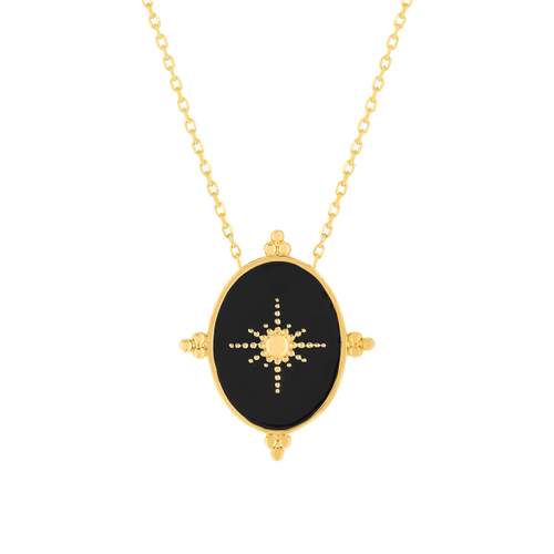 Collier plaque or etoile