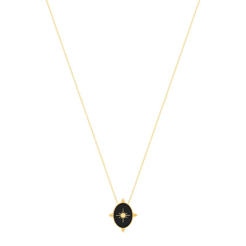 Collier plaque or etoile - vue 2