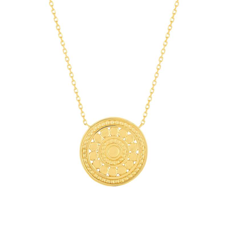 Collier plaque or medaille - vue 1