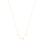 Collier or jaune 750 zirconias 42 cm - vue 2