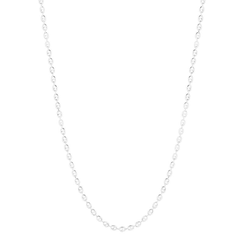 Collier argent 925 maille grain de café 42 cm - vue 2