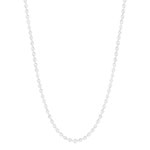 Collier argent 925 maille grain de café 45 cm - vue 2