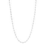 Collier argent 925 maille grain de café 45 cm - vue 2