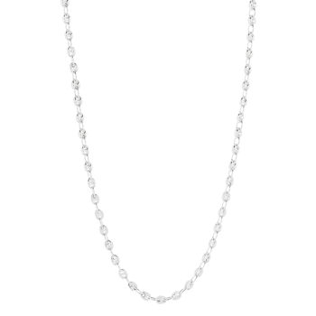 Collier argent 925 maille grain de café 45 cm