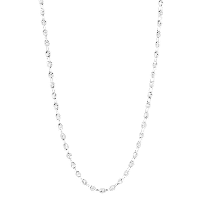 Collier argent 925 maille grain de café 50 cm - vue 2