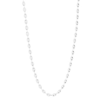 Collier argent 925 maille grain de café 50 cm