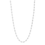 Collier argent 925 maille grain de café 55 cm - vue 2