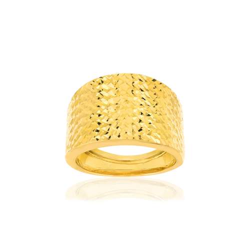 Yellow gold ring 375