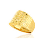 Bague or jaune 375 - vue D1