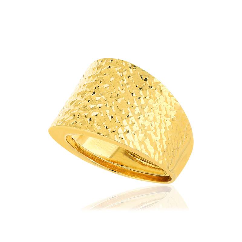 Bague or jaune 375 - vue D1