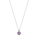 Collier argent amethyste marcassites 45 cm - vue 2