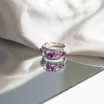 Bague argent zirconias - vue D3