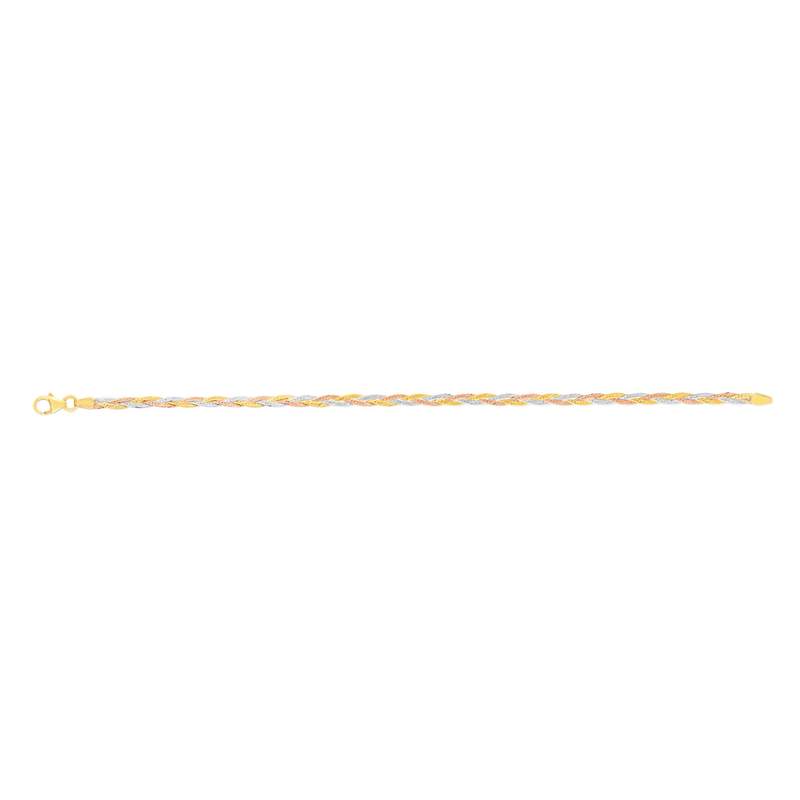Bracelet or 375 3 tons 18 cm - vue 1