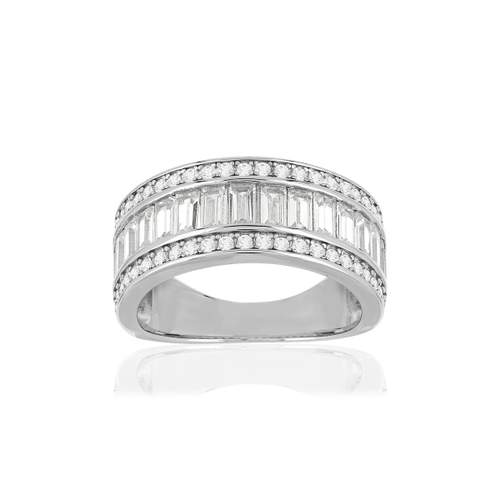 Bague argent 925 zirconias