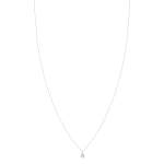 Collier or blanc 750 diamants 0.10 ct 42 cm - vue 2