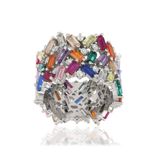 Bague argent 925 zirconias