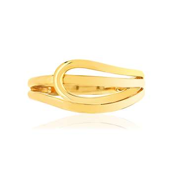 Yellow gold ring 375