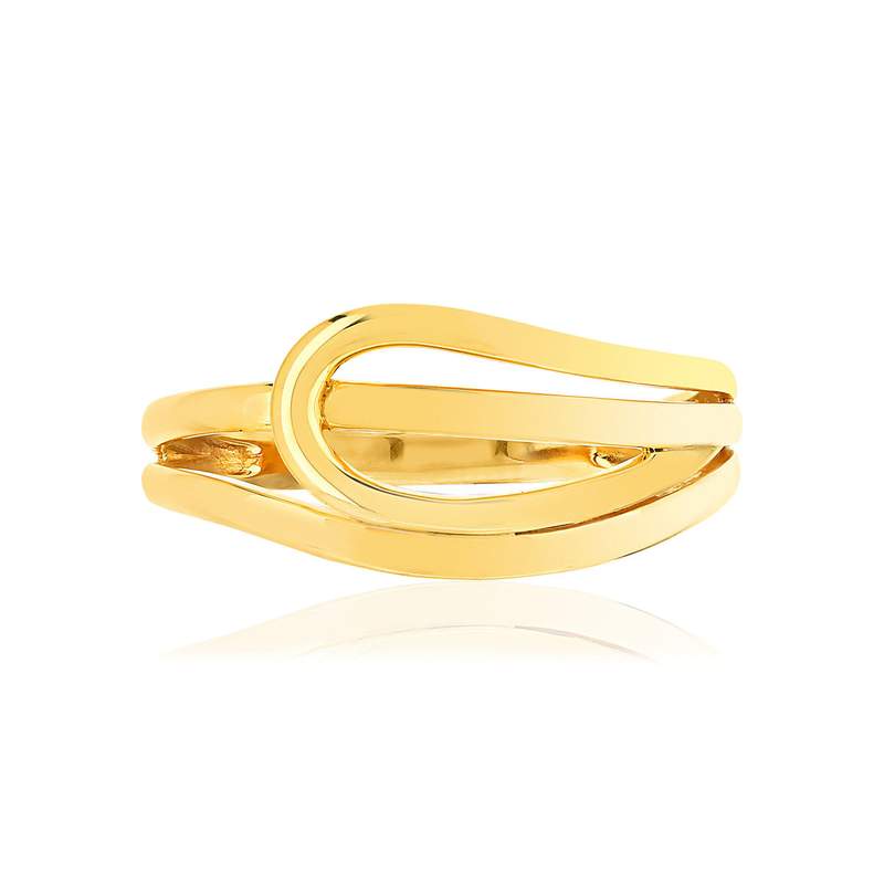 Bague or jaune 375 - vue 3