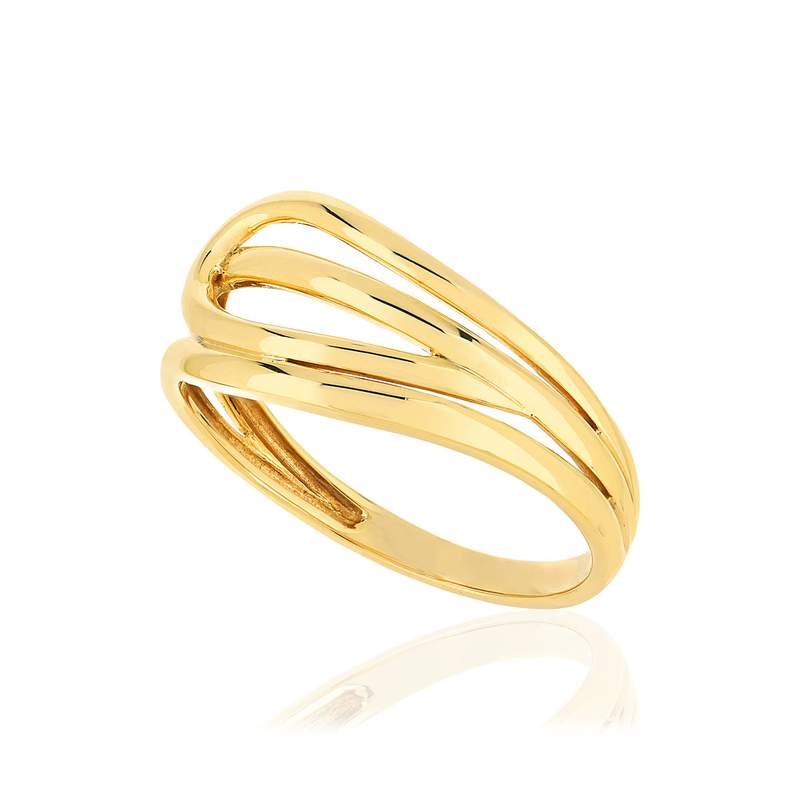 Bague or jaune 375 - vue D1