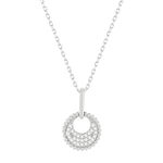 Collier or blanc 375 diamants 42 cm - vue 1