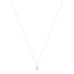 Collier or blanc 375 diamants 42 cm - vue 2