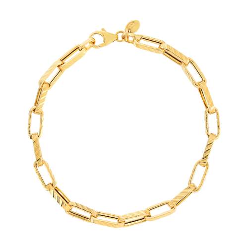 Bracelet or jaune 750 19 cm
