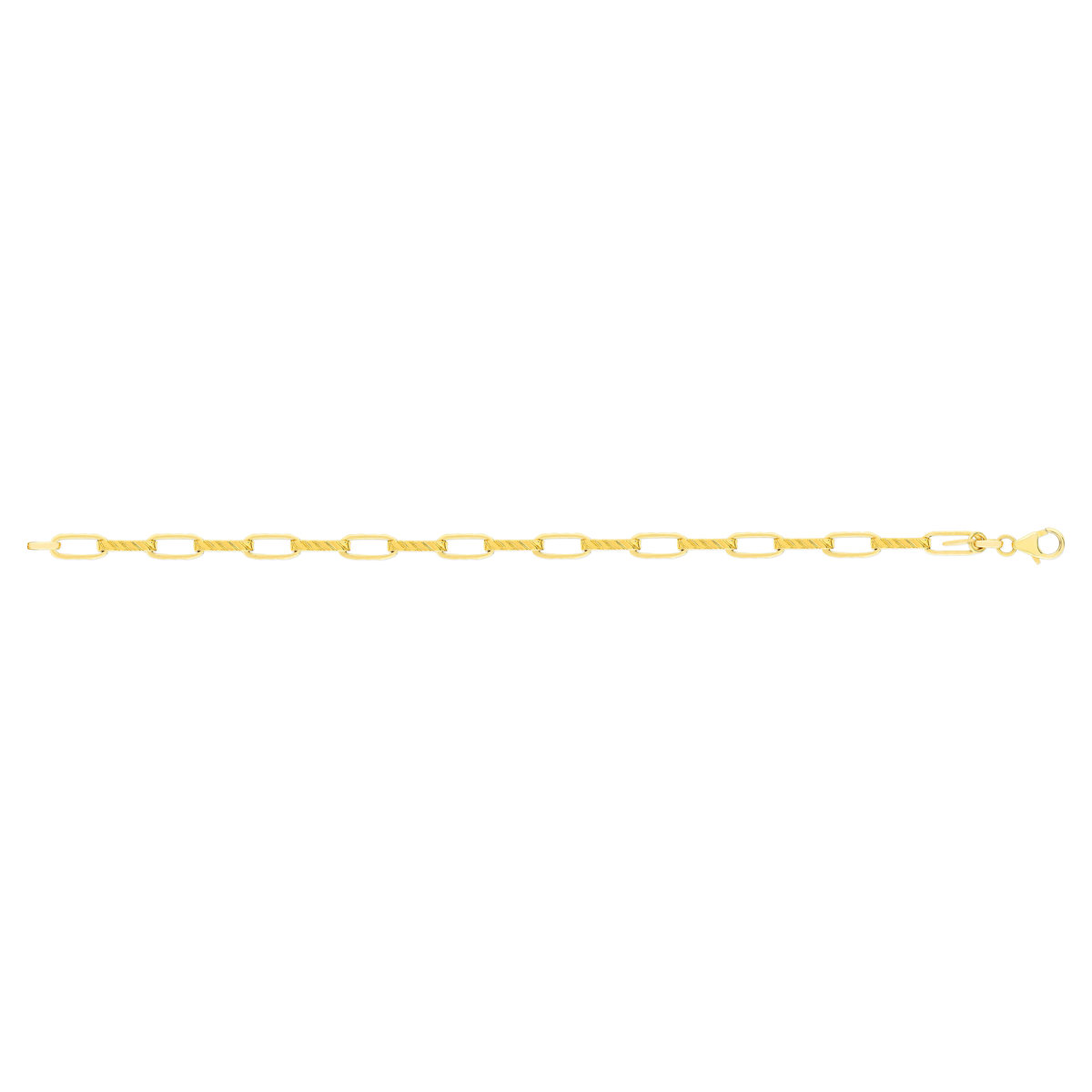Bracelet or jaune 750 19 cm - vue 2