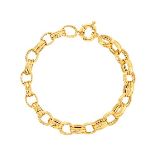 Bracelet or jaune 750 19 cm