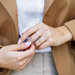 Geelgouden ring 375 diamanten - gedragen 1 bekijken