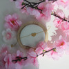 Bracelet or jaune 375 18 cm motif coeur - vue VD1