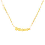 Collier or jaune 375 42 cm, motif boule - vue 1