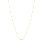 Collier or jaune 375 42 cm, motif boule - vue 2