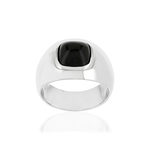 Bague argent 925 onyx - vue 1
