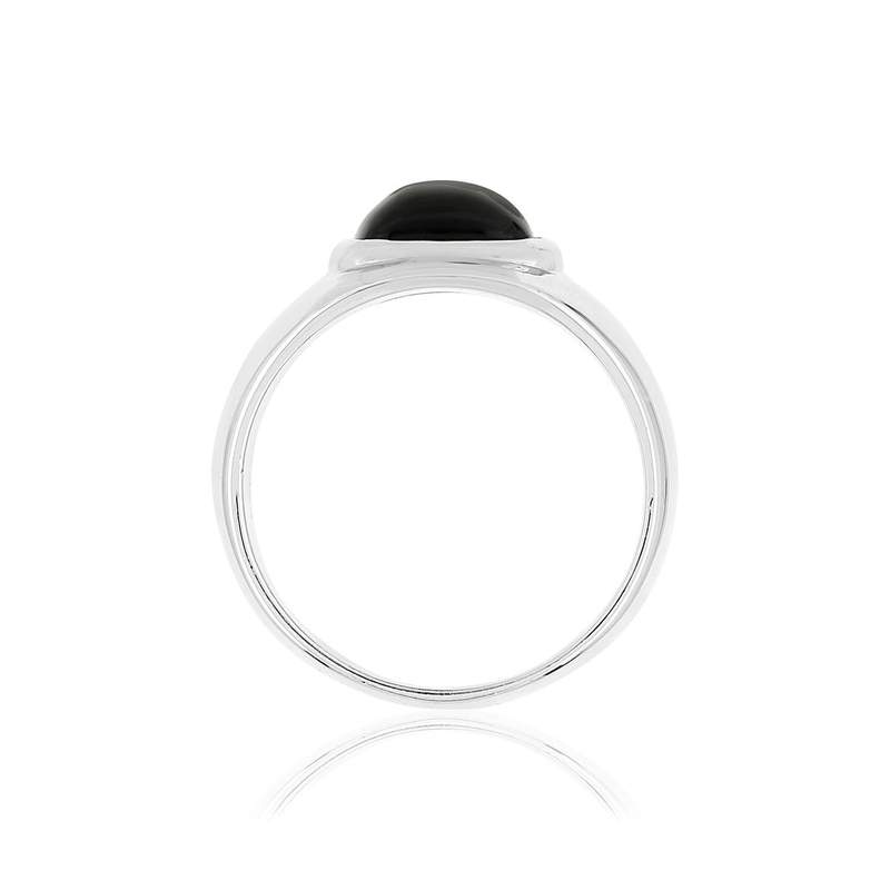 Bague argent 925 onyx - vue 2