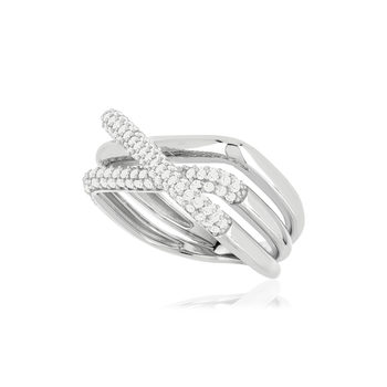 Bague argent 925 zirconias