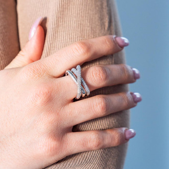 Bague argent 925 zirconias