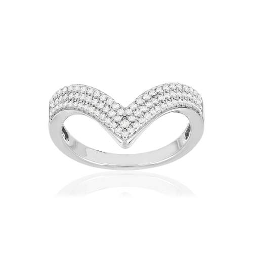 Bague argent 925 zirconias
