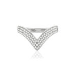 Bague argent 925 zirconias - vue 3