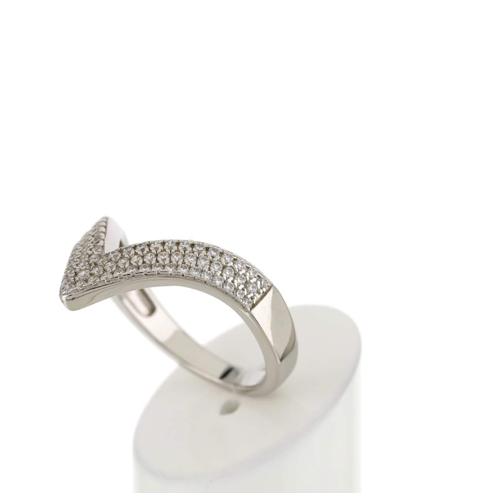 Bague argent 925 zirconias - vue 4
