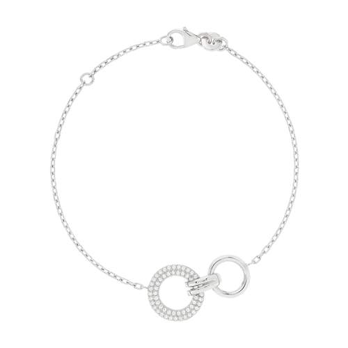 Bracelet argent 925 zirconias 18 cm