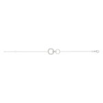 Bracelet argent 925 zirconias 18 cm - vue 2