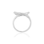 Bague argent zirconias - vue 2
