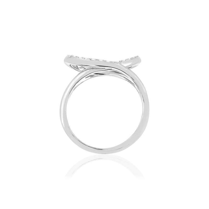 Bague argent zirconias - vue 2