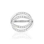 Bague argent zirconias - vue 3