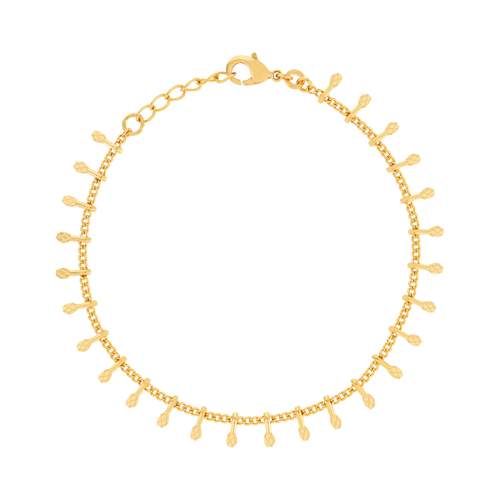 Gold-plated bracelet 16 to 18 cm