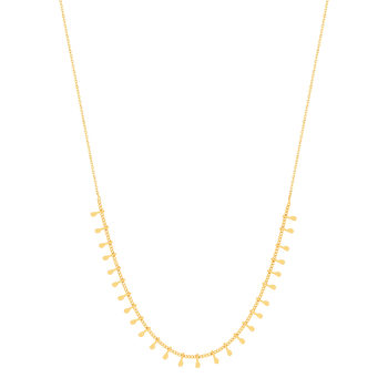 Vergulde halsketting 38 tot 42 cm