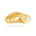 Bague semainier plaqué or - vue 4