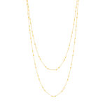 Gold-plated long necklace 136 cm - view 2