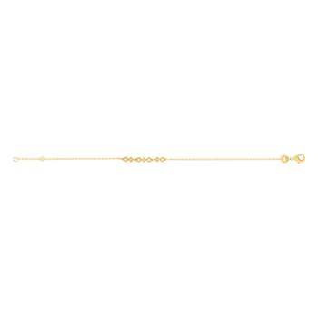 Gold-plated zirconia bracelet 18 cm
