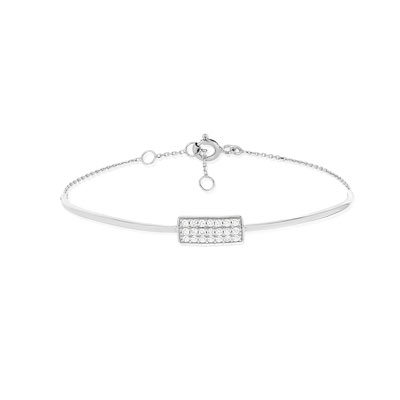 Bracelet or blanc 375 diamants